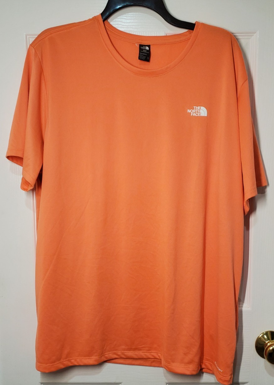 The North Face FlashDry T-Shirt Men's XL Orange Athletic Performance Tee